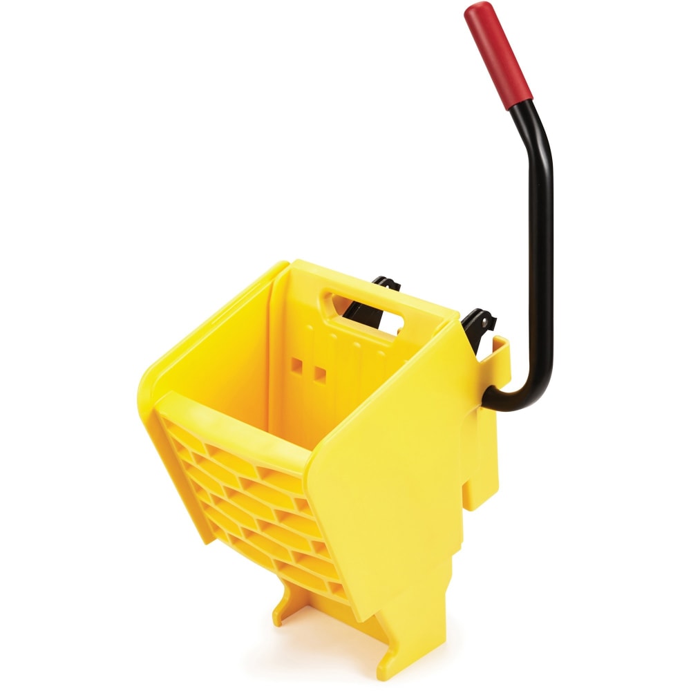 Rubbermaid Commercial WaveBrake Side Press Wringer - 8.75 gal - 31.1in x 13.4in x 15.8in - Plastic, Steel - Yellow - 1 Each MPN:RCP2064915