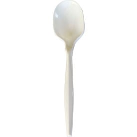 Boardwalk® Mediumweight Soup Spoons Polypropylene White 1000/Carton BWKSOUPMWPP