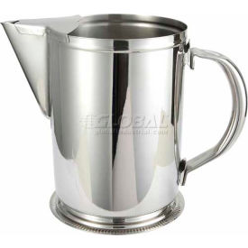 Winco WPG-64 Water Pitcher W/ Guard 64 oz Stainless Steel 7