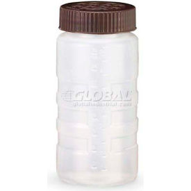 Vollrath® Traex Dripcut Dredges & Caps 4961-1301 Extra Large Clear Dredge W/ Brown Lid - Pkg Qty 12 4961-1301