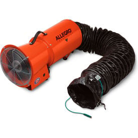 Allegro Industries® Axial Explosion Proof Blower W/ 25' Ducting 890 CFM 1/3 HP 9514-06