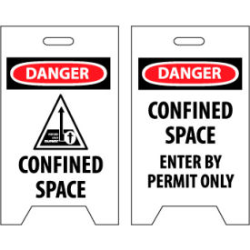 Floor Sign - Confined Space Enter By Permit Only FS33