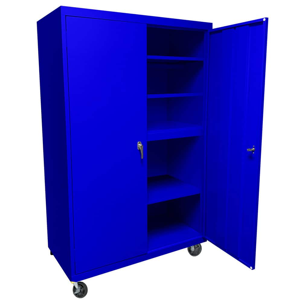 Storage Cabinets, Cabinet Type: Mobile Storage, Lockable Storage , Cabinet Material: Steel , Width (Inch): 36in , Depth (Inch): 18in  MPN:MAAH-3618RB-BL