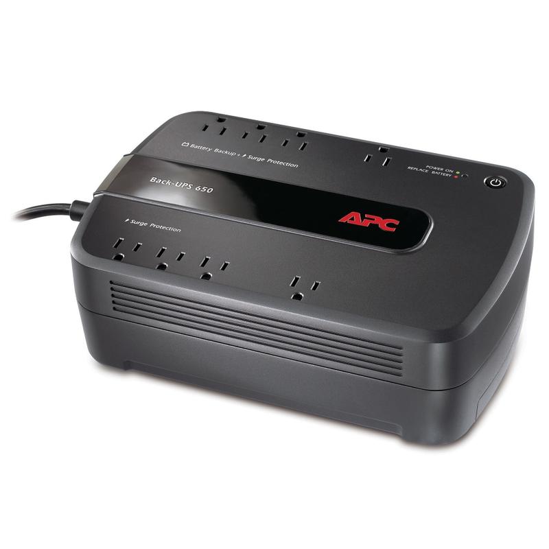 APC Back-UPS ES 650VA Battery Backup, Black MPN:BE650G1