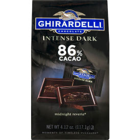 Ghirardelli Intense Dark Midnight Reverie 86 Cacao Singles Bag 4.12 oz 3 Pack 30001033