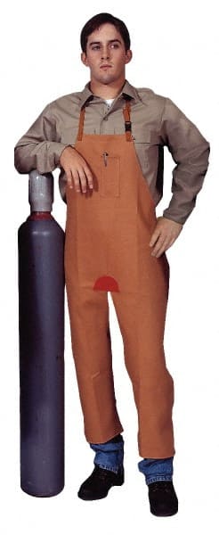 Disposable Split Leg Apron: Flame-Resistant Protection, Brown MPN:W48SL