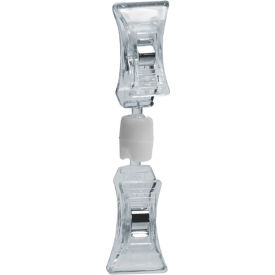 Approved 107607 Double Clip-On Sign Holder-Clear Pkg Qty 10 607107