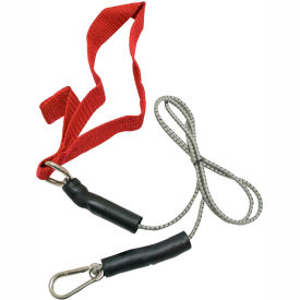 CanDo® Bungee Exercise Cord with Attachments 4' Cord Red 10-5812