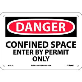 Safety Signs - Danger Confined Space - Rigid Plastic 7