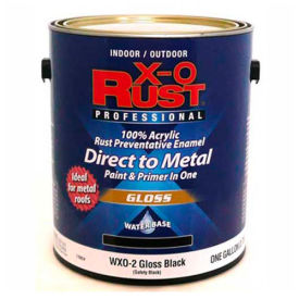 X-O Rust Anti-Rust Enamel Gloss Finish Safety Black Gallon - 176834 176834