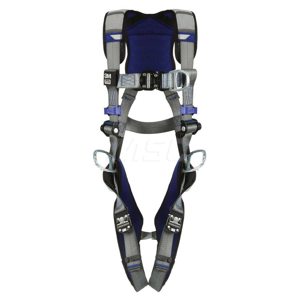 Fall Protection Harnesses: 420 Lb, Vest Style, Size Large, For Climbing & Positioning, Back Front & Hips MPN:7012817787