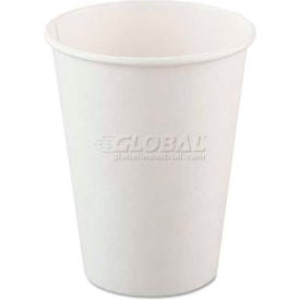 SOLO® Polycoated Hot Paper Cups 12 Oz. White 50/Bag 20 Bags/Carton SCC 412WN