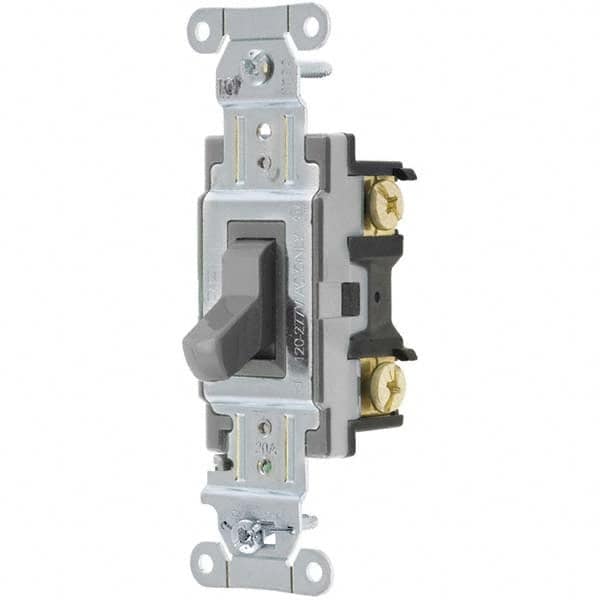 Toggle Switches, Switch Type: Medium Duty , Switch Sequence: Off-On , Contact Form: SPDT , Actuator Type: Toggle , Terminal Type: Screw  MPN:CSB420GY