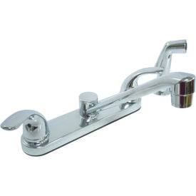 Dominion Faucets Double Lever Kitchen Faucet w/ Side Spray & Lever Handle Chrome Plated 77-2301