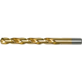 Chicago-Latrobe 150ASP-TN 1/16 HSS Heavy-Duty TiN 135 Split Point Jobber Length Drill - Pkg Qty 12 41604