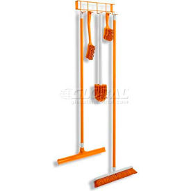 Horizon Manufacturing Utility/Sanitation Hook Rack Orange 17-1/4