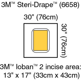 3M™ Steri-Drape Pouch with Ioban 2 Incise Film 6658 30