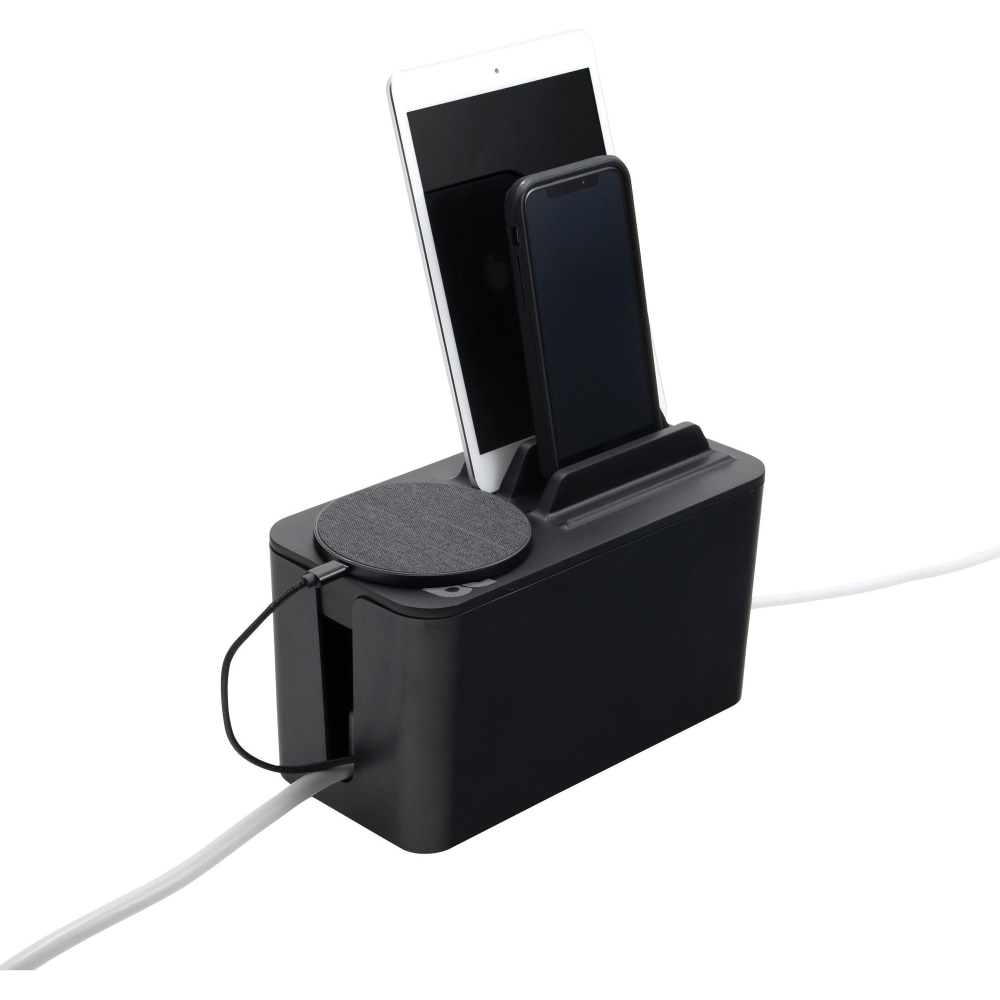 Bluelounge Cable Box Mini Station - Cable Box - Black - 1 - 9.30in Length (Min Order Qty 2) MPN:BLUCBM1BL02