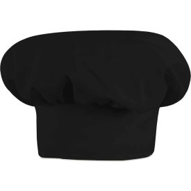 Chef Designs Chef Hat Black Polyester/Cotton L HP60BKRGL