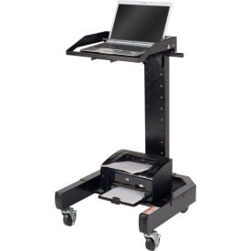 GoVets™ Orbit Mobile Laptop Cart Black 141BK239