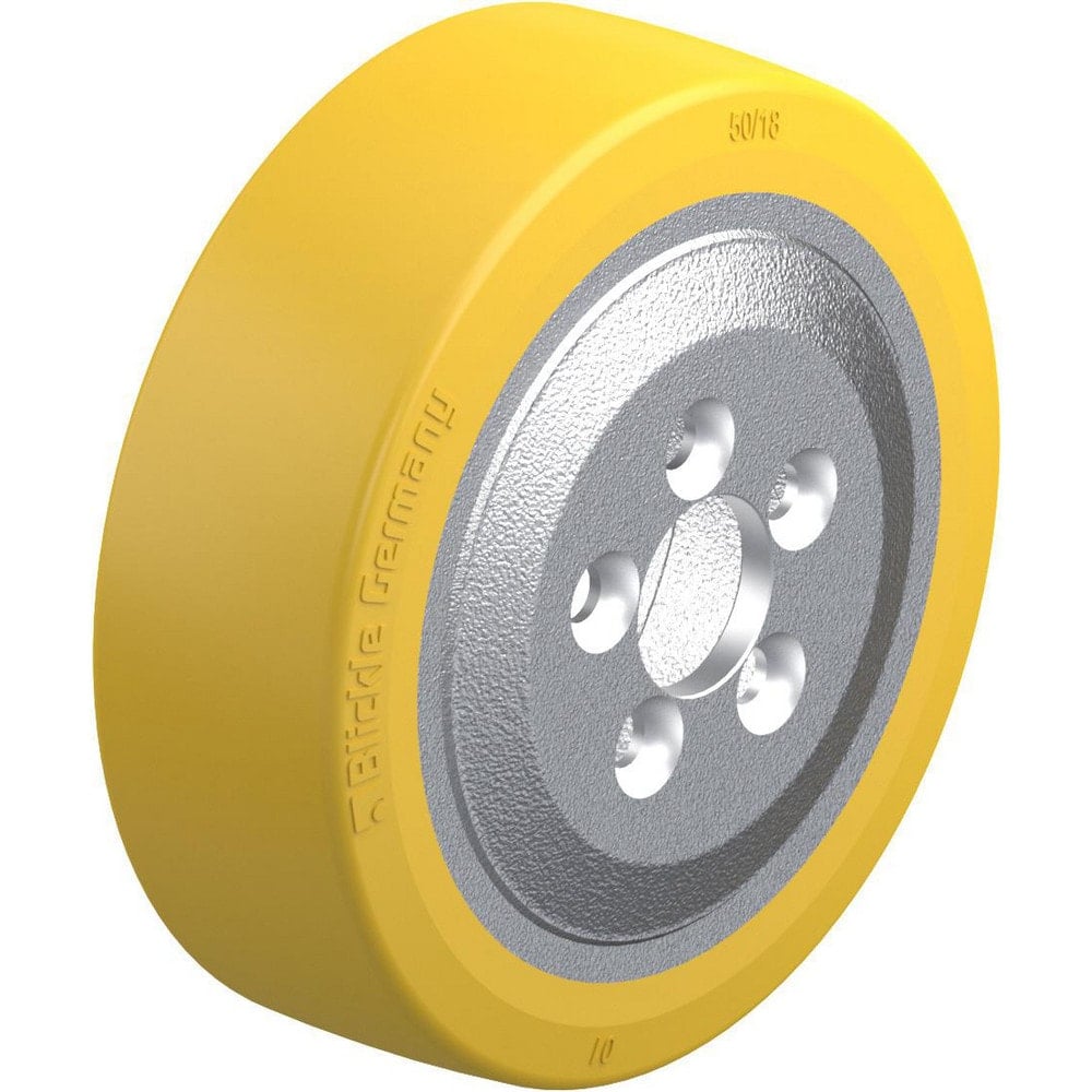 Caster Wheels, Wheel Type: Rigid, Swivel , Wheel Diameter (Inch): 9-1/16 , Bearing Type: None , Wheel Width (Inch): 3 , Hardness Rating: Hard  MPN:599670