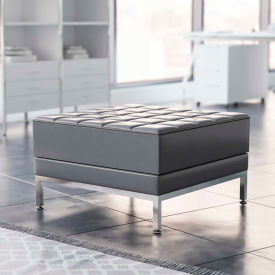 Flash Furniture HERCULES Imagination Series LeatherSoft Ottoman Gray IMAG-OTTOMAN-GY-GGZB-