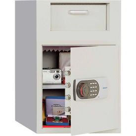 Phoenix Safe Front Loading Digital Lock Depository Safe 2.0 cu ft Off-White Steel 991TE