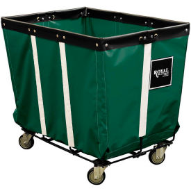 Royal Basket Trucks® Perm Liner Truck 6 Bu Green Vinyl Wire Base All Swivel R06-EEW-PWA-3UNT