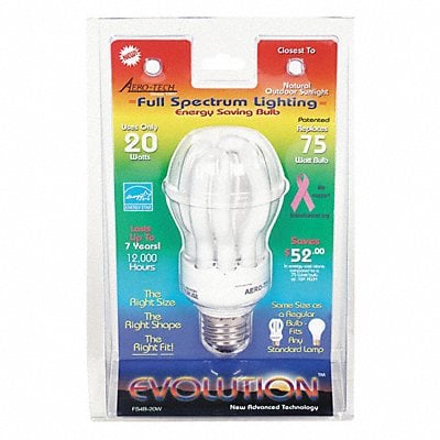 Screw-In CFL Bulb 5000K 20W 12 000 hr MPN:FS4B-20W