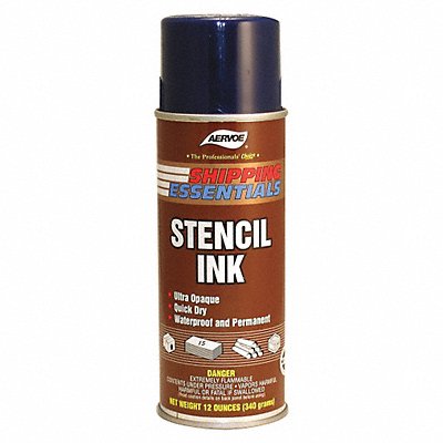 Stencil Ink Aerosol Can Red 12 oz. MPN:2801