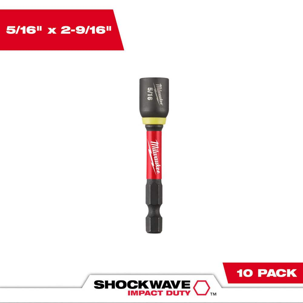 Power & Impact Screwdriver Bit Sets, Bit Type: Impact Nut Driver , Point Type: Hex , Drive Size: 5/16 , Overall Length (Inch): 2-9/16  MPN:49-66-0533