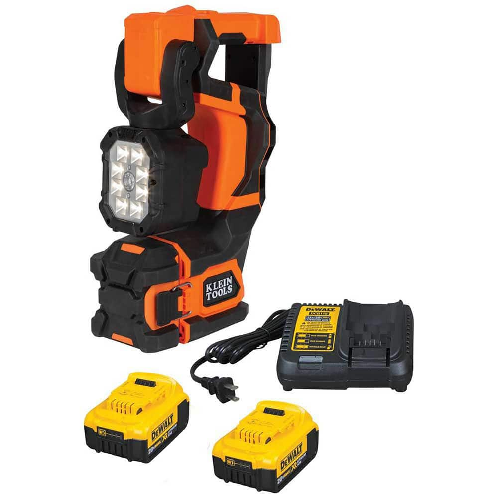 Portable Work Lights, Portable Type: Clamp , Lamp Type: LED , Lumens: 900 , Housing Material: Plastic , Housing Color: Black, Orange  MPN:BAT20UBL1