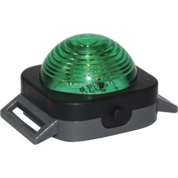 Flashing & Steady Light: Green, Magnetic Mount, 6V MPN:M11-G