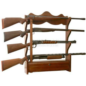 American Furniture Classics 840 Wood Gun Wall Rack 4 Long Guns 840
