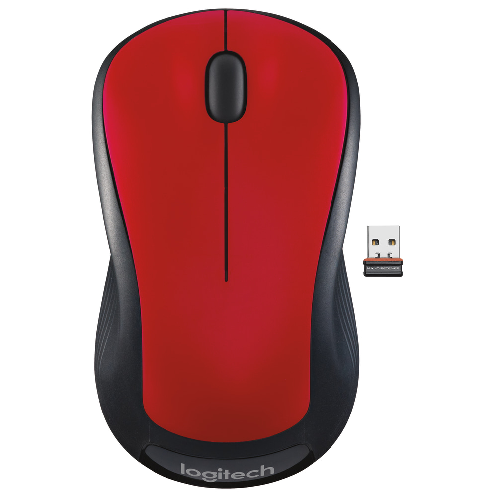 Logitech M310 Wireless Optical Mouse, Red (Min Order Qty 3) MPN:910-002486