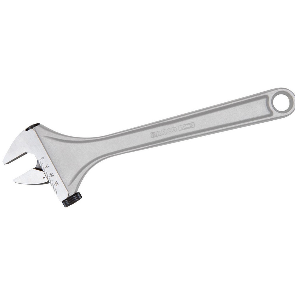 Adjustable Wrenches, Overall Length (Inch): 8 , Finish: Chrome , Handle Type: Contoured , Measuring Scale: Yes , Ratcheting: No  MPN:BAH92CUS