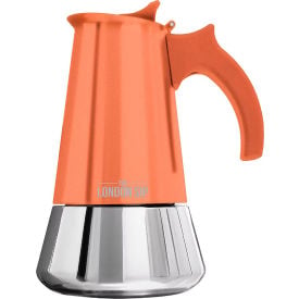 London Sip Espresso Maker 10 Cups Stainless Steel Copper EM10C