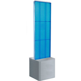 Approved 700775-BLU Two-Sided Pegboard Floor Display W/ Adj. Studio Base 17