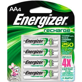 Energizer® AA e NiMH Rechargeable Batteries 4 per Pack NH15BP-4 / E0801000