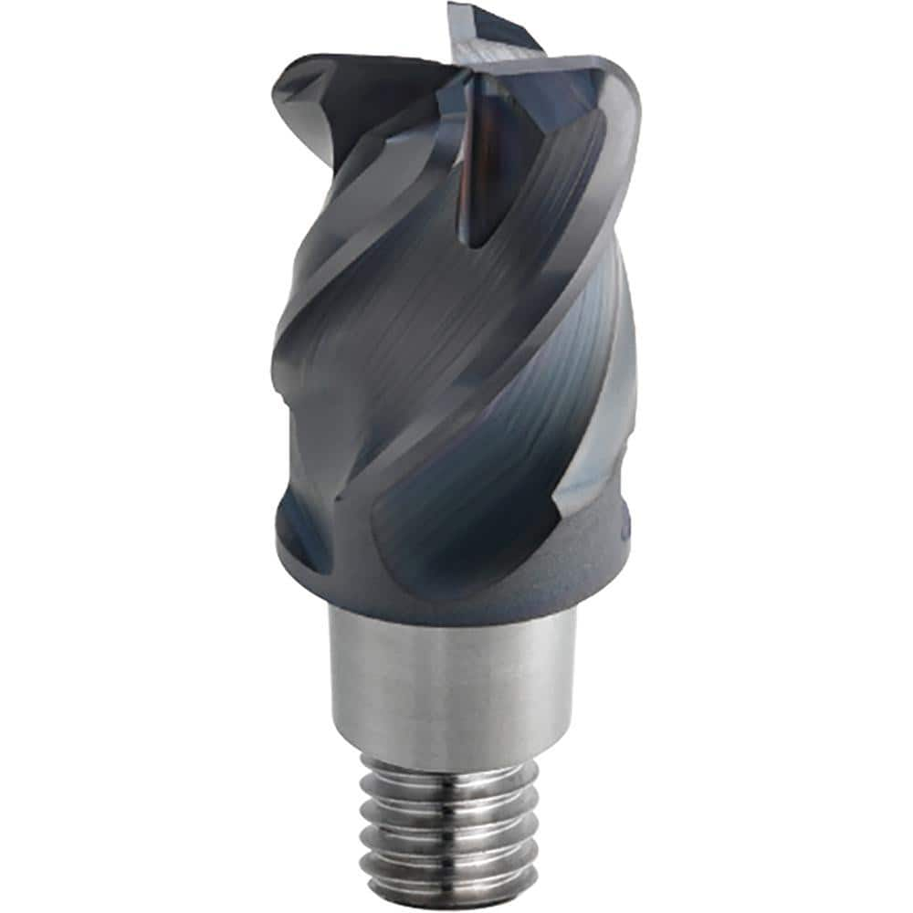 Corner Radius & Corner Chamfer End Mill Heads, Mill Diameter (mm): 10.00 , Length of Cut (mm): 10.5000 , Number Of Flutes: 4 , Overall Length (mm): 29.1000  MPN:806119