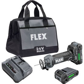 FLEX Brushless Drywall Cut Out Tool Kit with 2.5Ah Lithium-Ion Batteries 24V FX2471-2A