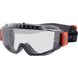 Ergodyne® MODI-FAB OTG Safety Goggles w/ Elastic Strap Vented Frame Clear Lens Gray Frame 60300