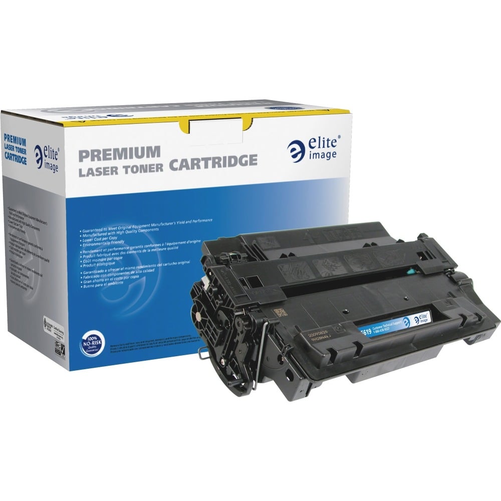 Elite Image Remanufactured Black Extra-High Yield Toner Cartridge Replacement For HP 55X, CE255X MPN:ELI75619