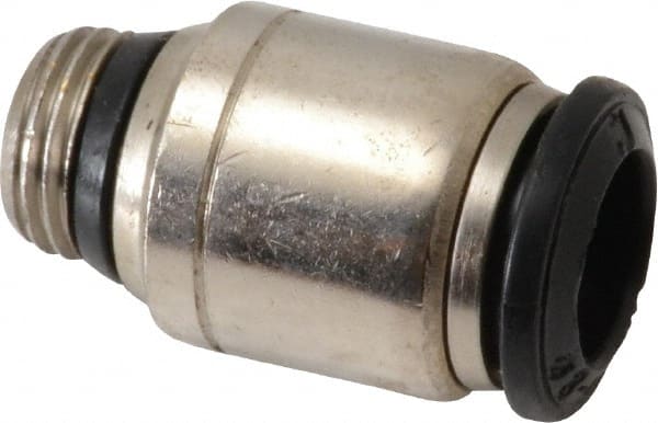 Push-To-Connect Tube to Universal Thread Tube Fitting: Male with Internal Hex, Straight, 1/8