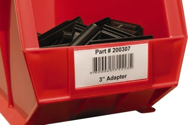 4 Long x 1-1/4 Wide, Plain Back, Label Holder MPN:TR-1754