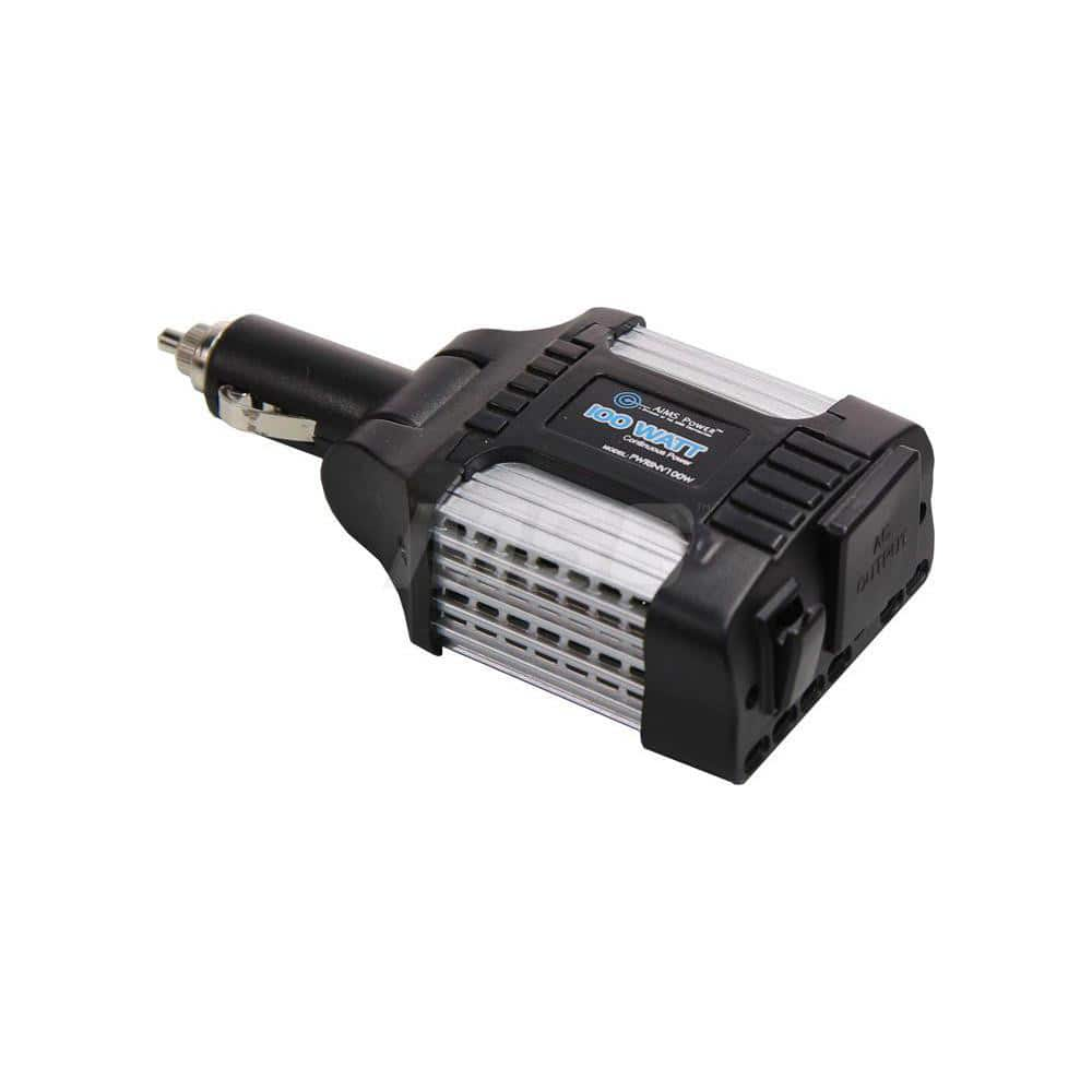 Power Inverters, Input Voltage: 0.00 , Output Voltage: 120 , Continuous Output Power: 100 , Peak Output Power: 200 , Maximum Input Current Rating: 15  MPN:PWRINV100W