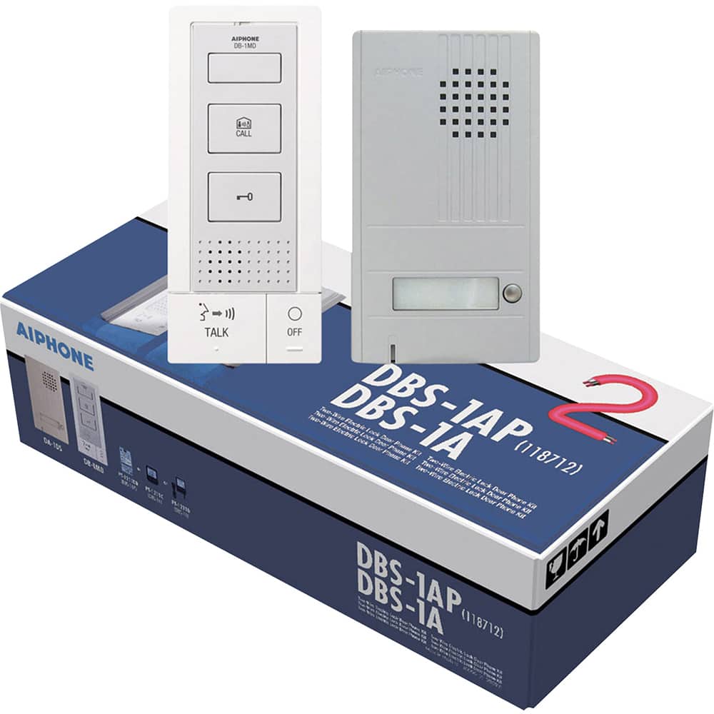 Intercoms & Call Boxes, Intercom Type: Audio Master Kit , Connection Type: Corded , Number of Stations: 1 , Height (Decimal Inch): 3.250000  MPN:DBS-1A