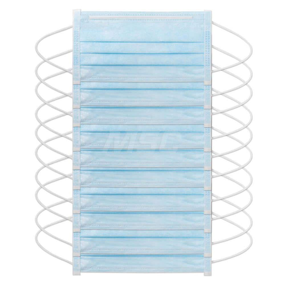 Disposable Pleated Mask: Contains Nose Clip, Blue, Size Universal MPN:42211