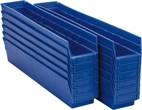 Plastic Hopper Shelf Bin: Blue MPN:30124 BLUE