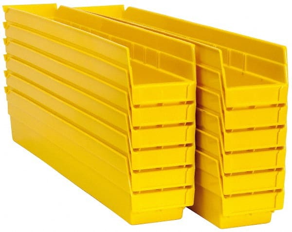 Plastic Hopper Shelf Bin: Yellow MPN:30124 YELLOW